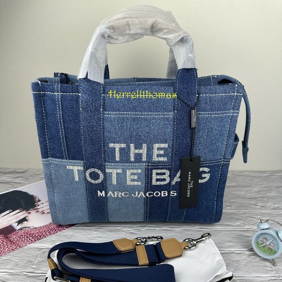 MARC JACOBS THE DENIM MEDIUM TOTE BAG - Picture 2 of 12